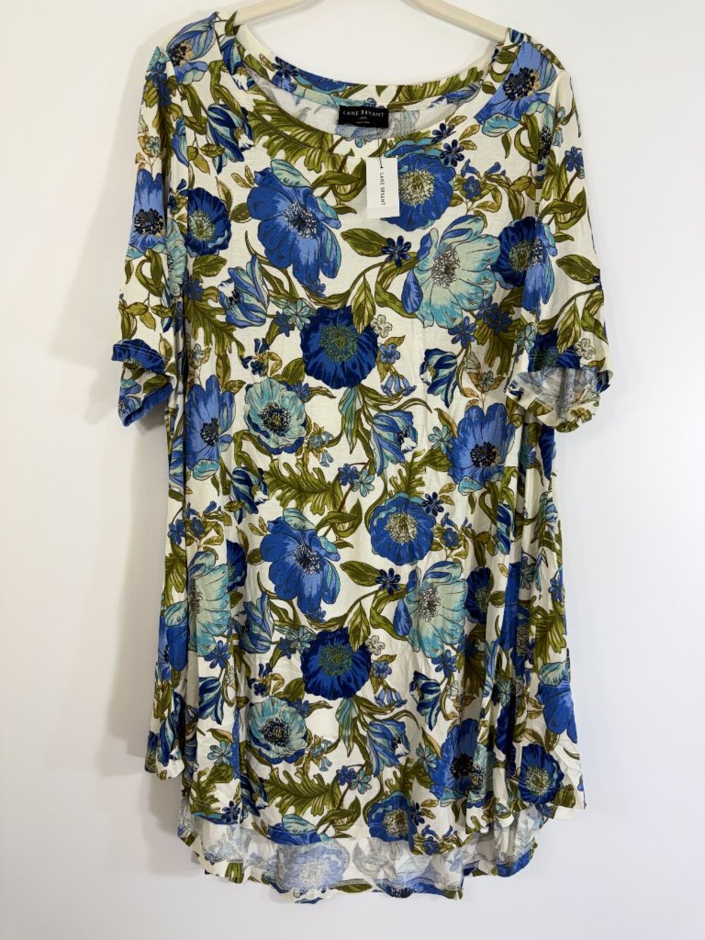 New Lane Bryant Blouse Womens 18 20 Plus Size Max Swing Perfect Sleeve Tunic Top